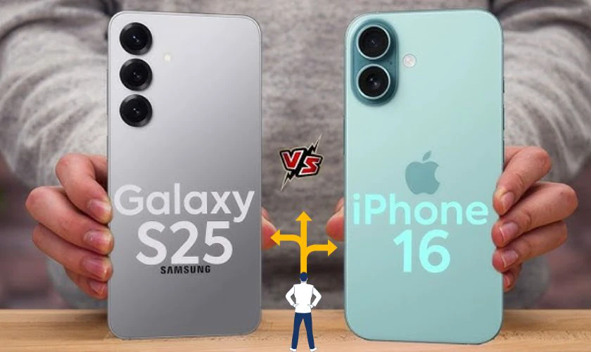 iPhone 16 vs Samsung S25 thiết kế