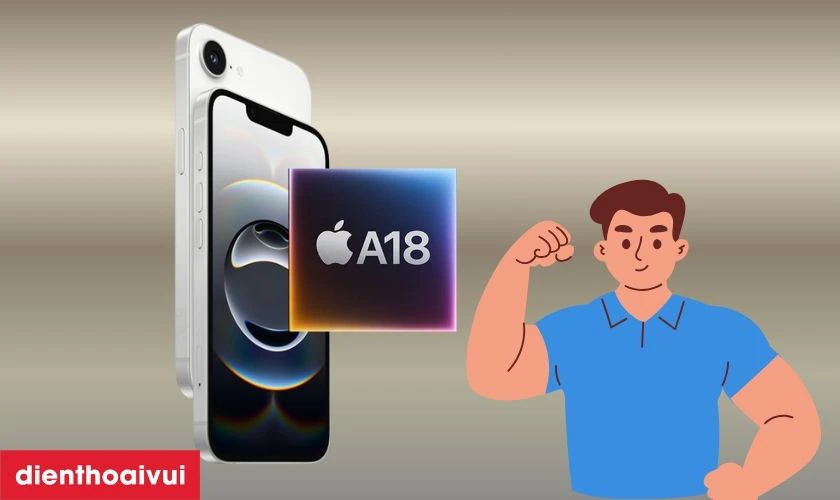 Chip A18 thế hệ mới mạnh mẽ