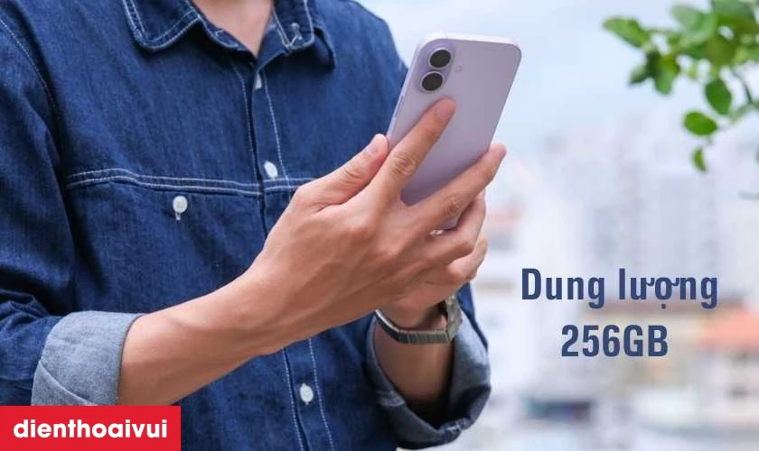 Kh&ocirc;ng gian lưu trữ 256GB vừa đủ cho mọi nhu cầu h&igrave;nh ảnh, video