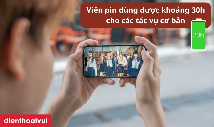 Thời lượng pin bền bỉ đ&aacute;p ứng nhu cầu cả ng&agrave;y