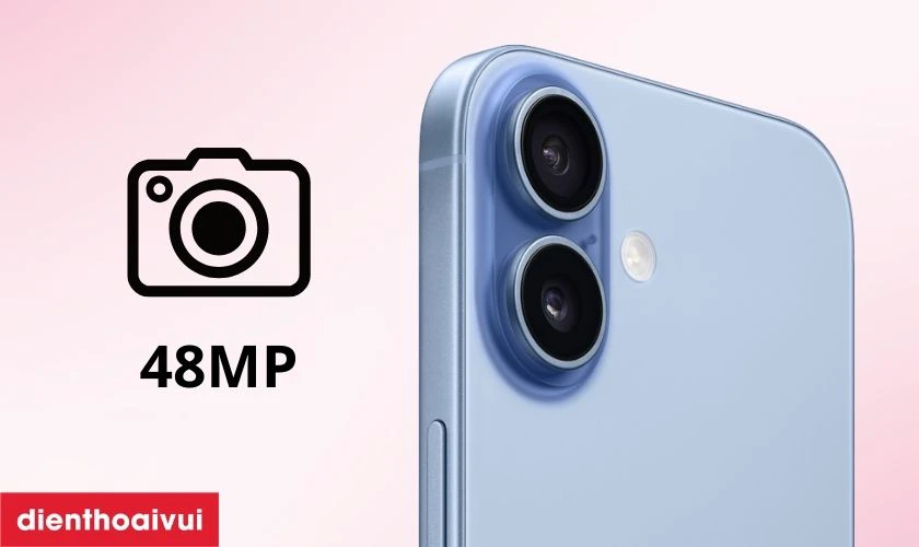 Hệ thống camera 48MP cho ảnh chụp chi tiết v&agrave; sắc n&eacute;t