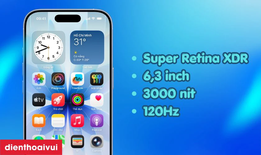 iPhone 17 256GB VN/A - Đ&atilde; k&iacute;ch hoạt c&oacute; m&agrave;n h&igrave;nh sắc n&eacute;t