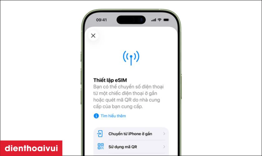 eSIM t&iacute;ch hợp mang lại kết nối liền mạch