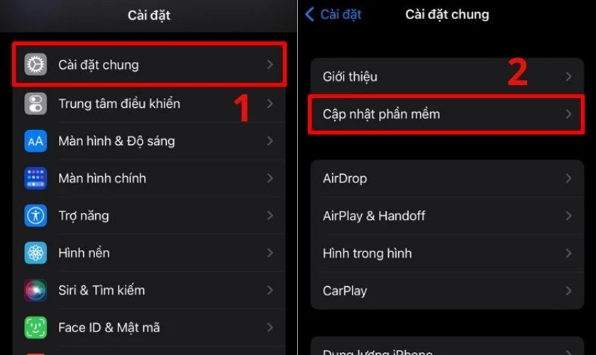 Cập nhật phiên bản iOS mới