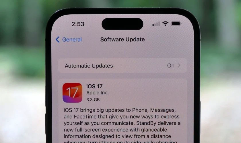 Cách khắc phục iPhone 17 bị nóng máy - Cập nhật phần mềm