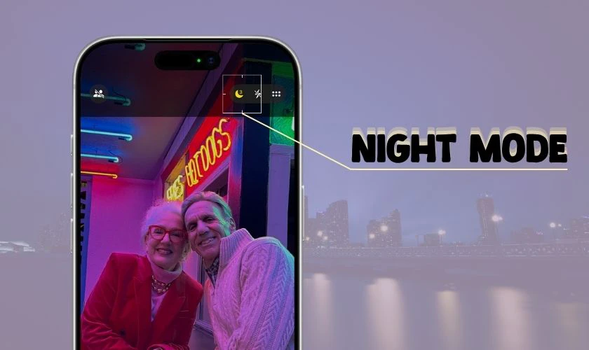 Khả năng chụp đêm (Night Mode) giúp ảnh sáng rõ, ít nhiễu