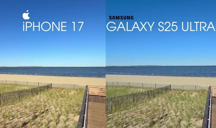 So sánh ảnh chụp trên iPhone 17 và Flagship Android khác