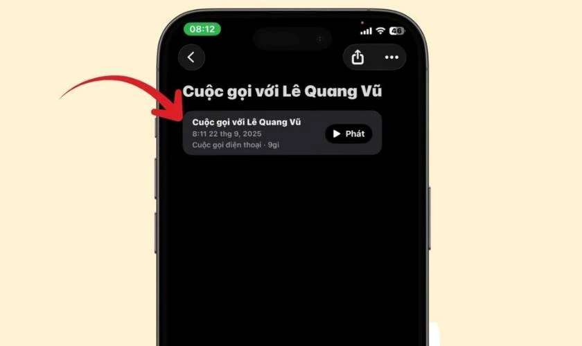 Xem lại bản ghi âm
