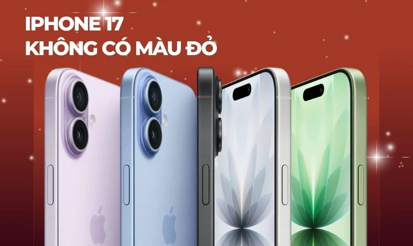 iPhone 17 có màu đỏ không
