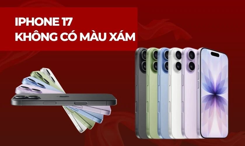 iPhone 17 có màu xám không