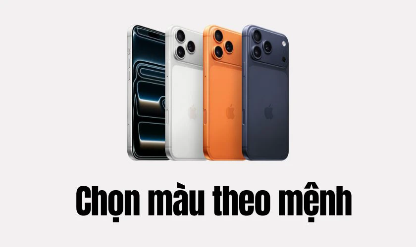 Cách chọn màu iPhone 17 theo mệnh