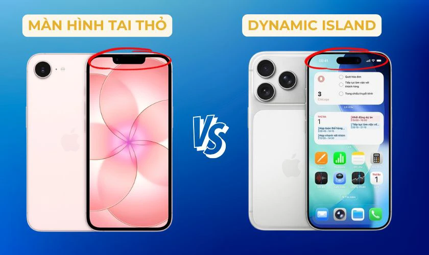 Nên mua iPhone 17e màn hình tai thỏ hay iPhone 17 với Dynamic Island?