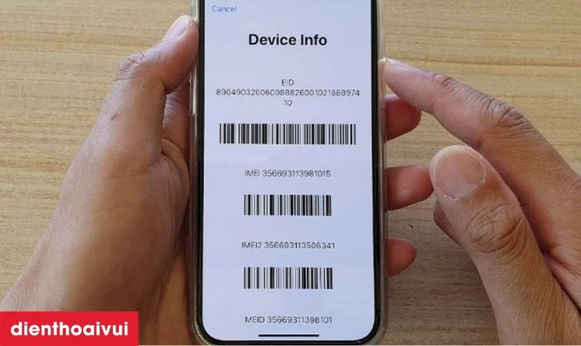 Xem nguồn gốc m&aacute;y bằng IMEI v&agrave; Serial Number