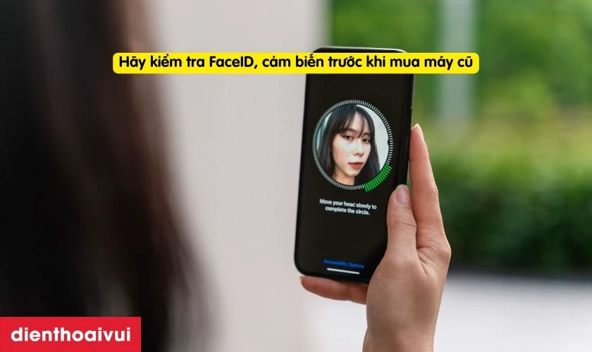 Check c&aacute;c t&iacute;nh năng đặc biệt (FaceID, cảm biến,...)