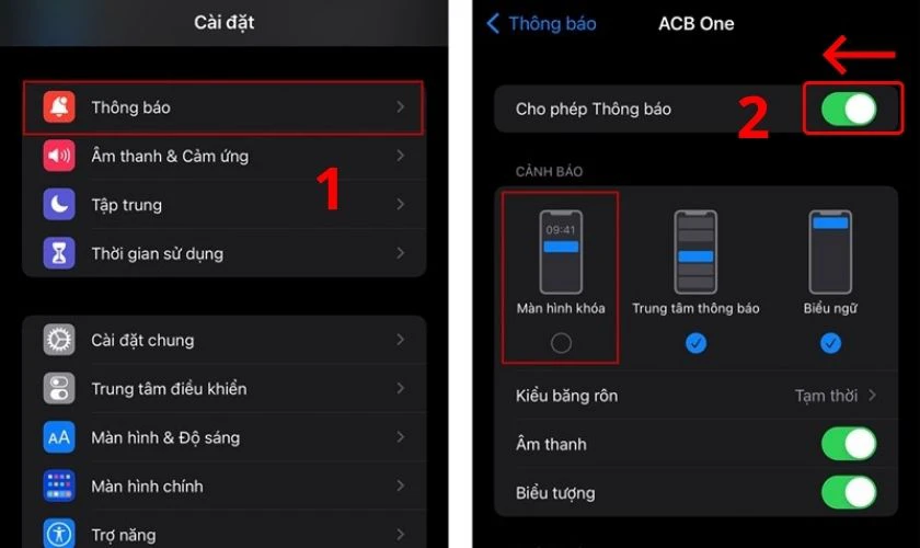 Tắt thông báo không cần thiết làm sáng màn hình liên tục