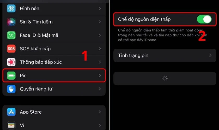 Sử dụng chế độ nguồn điện thấp