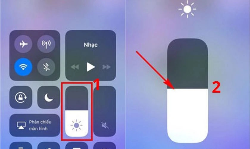 Giảm độ sáng xuống thấp nhất