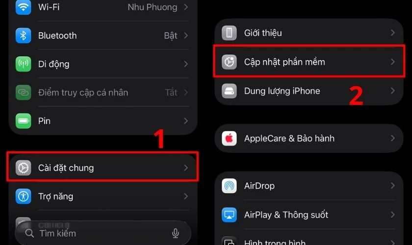 Cập nhật bản iOS mới nhất