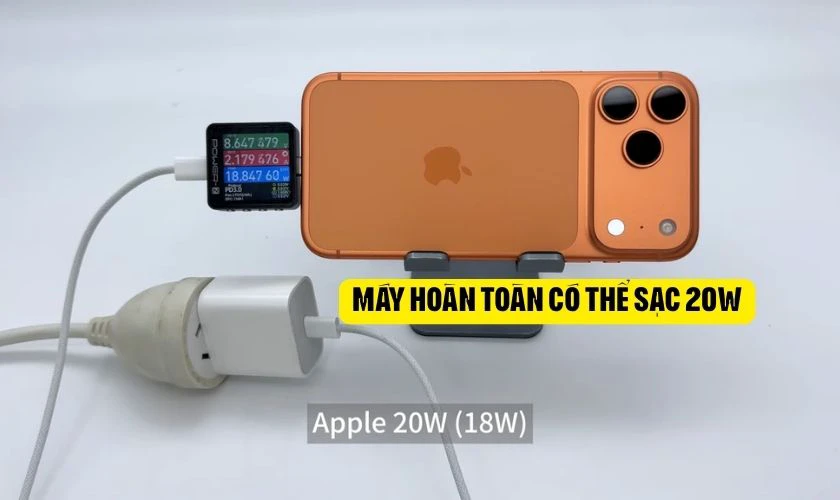 iPhone 17 Pro Max sạc 20W được không?