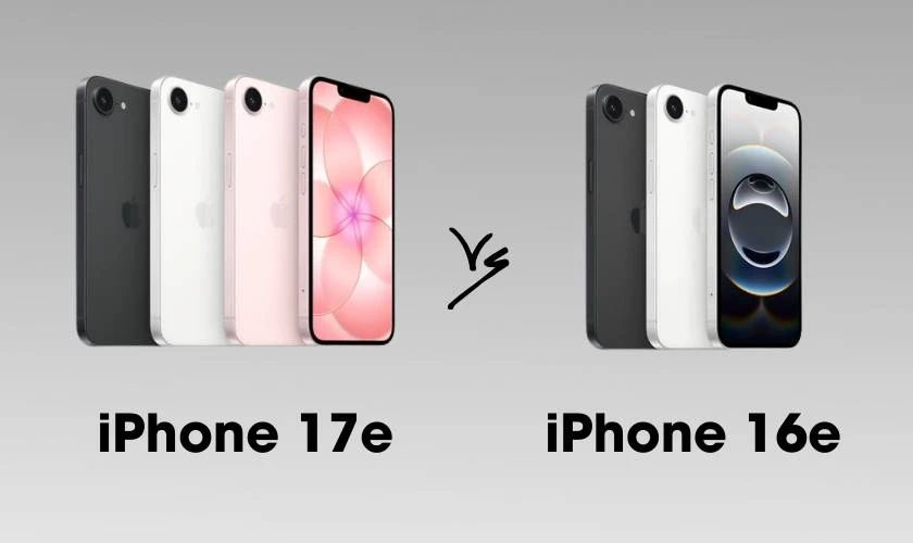 So sánh bảng màu iPhone 17e và iPhone 16e