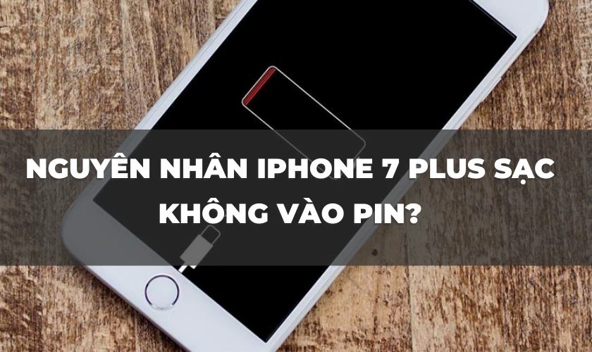 Nguyên nhân điện thoại iPhone 7 Plus sạc không vào pin là gì?