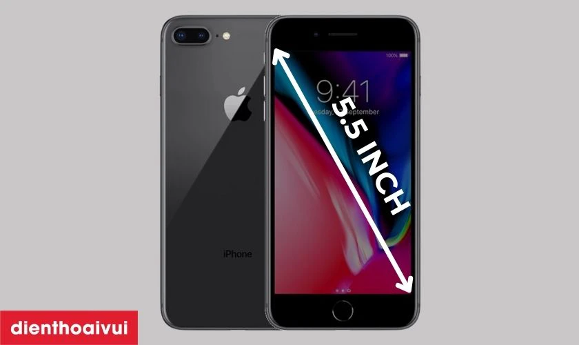 Kích thước màn “khiêm tốn” nhưng iPhone 8 Plus lại có độ phân giải Full HD