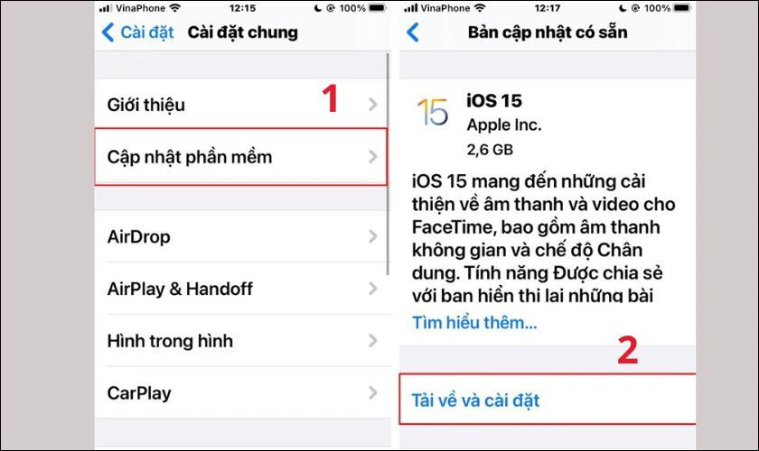 Cập nhật iOS thường xuyên cho iPhone của bạn