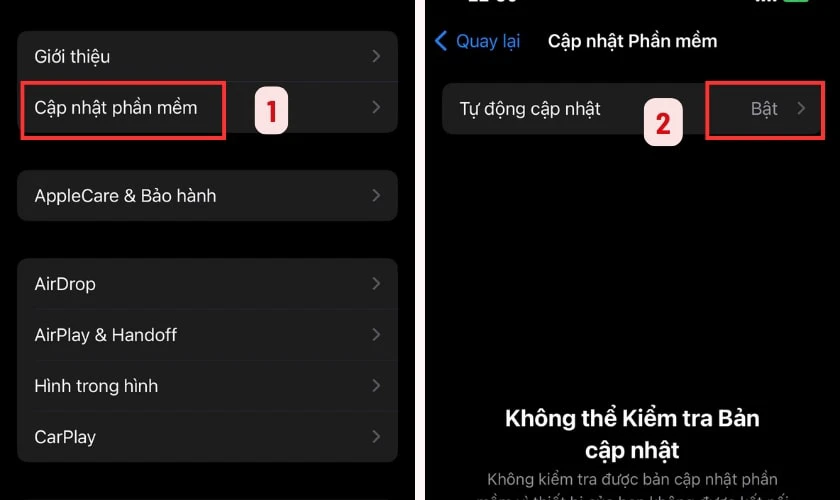 Cập nhật iOS bản mới nhất để vá lỗi hiển thị nhanh