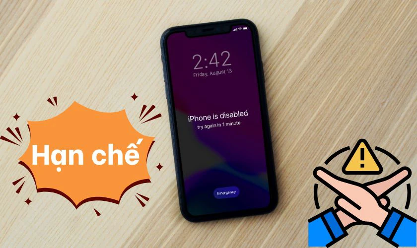 3+ cách mở khoá iPhone bị vô hiệu hóa 60 phút hiệu quả 2024