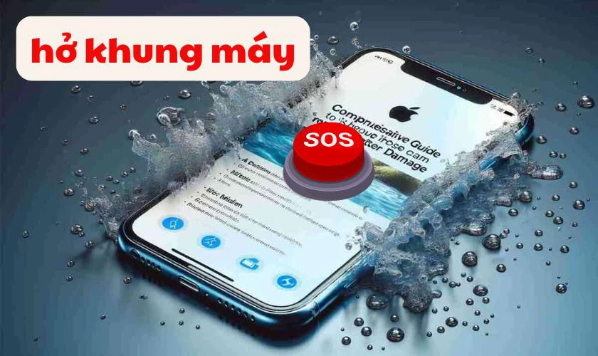 Va đập hoặc rơi rớt gây hở khung máy