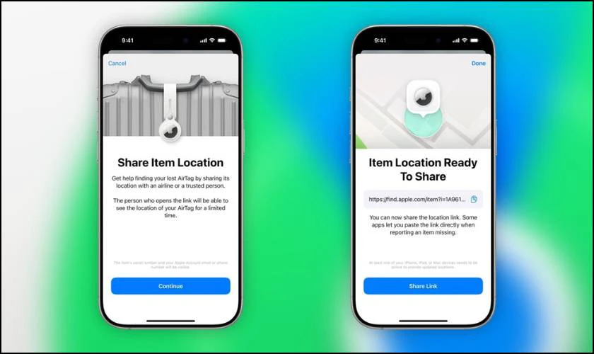 Chia sẻ vị trí trong Find My