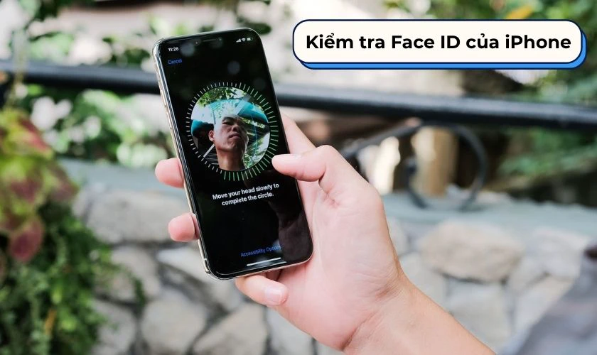 Kiểm tra Face ID hoặc Touch ID