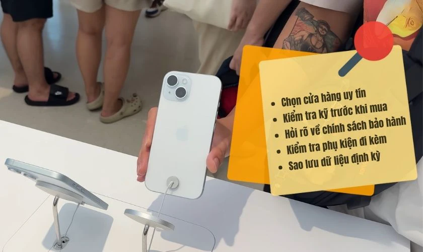 Lưu ý khi mua và sử dụng iPhone hàng trưng bày
