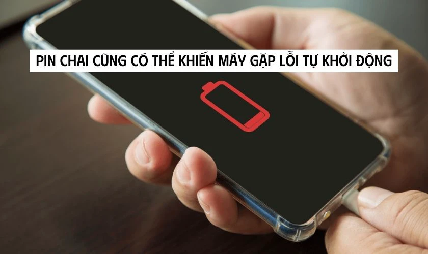 Pin chai, nguồn yếu không đủ cấp điện dễ gây sập nguồn