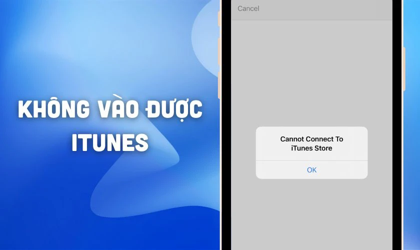 iPhone không vào được iTunes