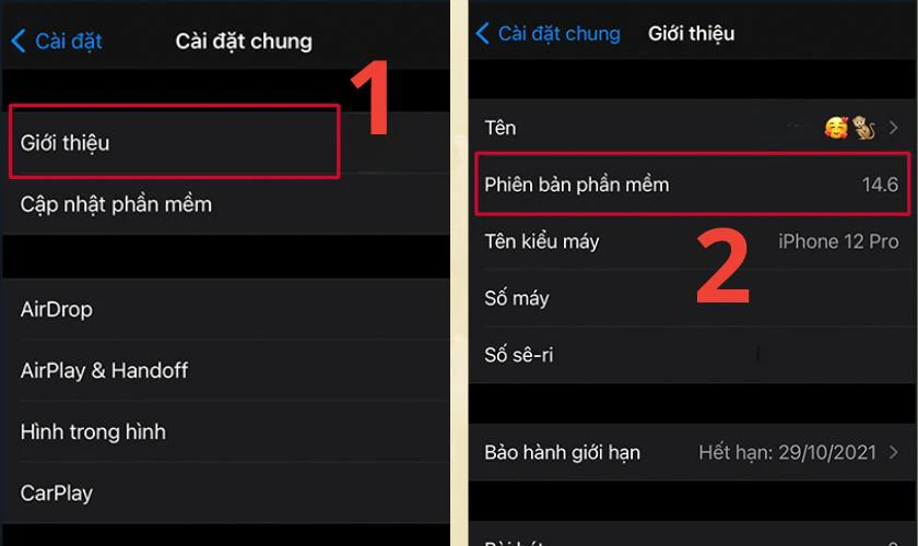 Cách kiểm tra phiên bản iOS hiện tại trên iPhone XS