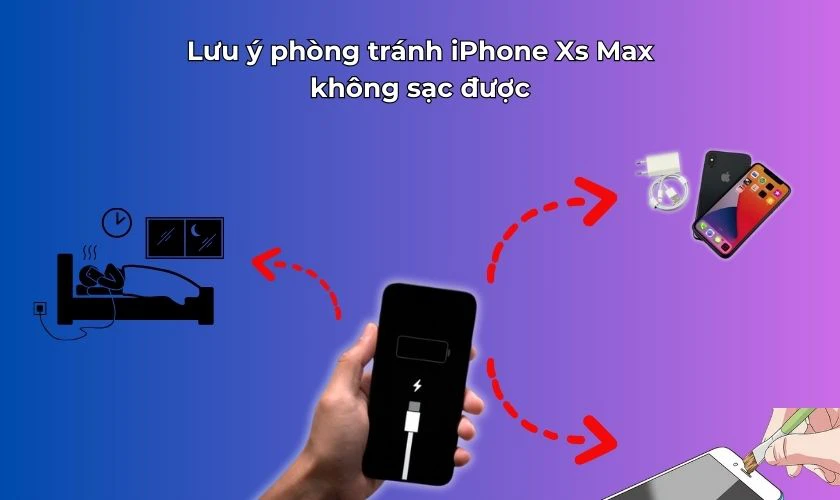 Một số lưu ý phòng tránh iPhone Xs Max không sạc được