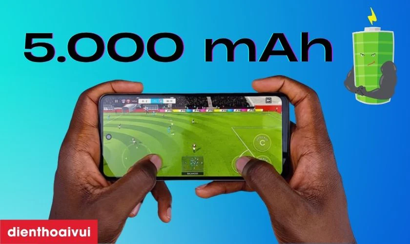 Dung lượng pin lớn 5.000 mAh kết hợp sạc nhanh 45W