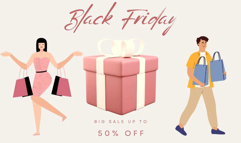 Ảnh sale Black Friday làm banner dễ thương