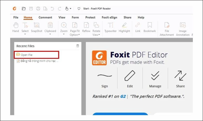 Hướng dẫn sửa file PDF trên máy tính bằng phần mềm Foxit Reader