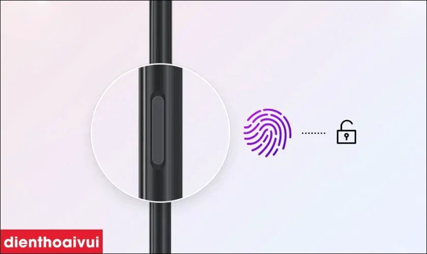 Samsung Galaxy A05S tích hợp cảm biến vân tay mở khóa