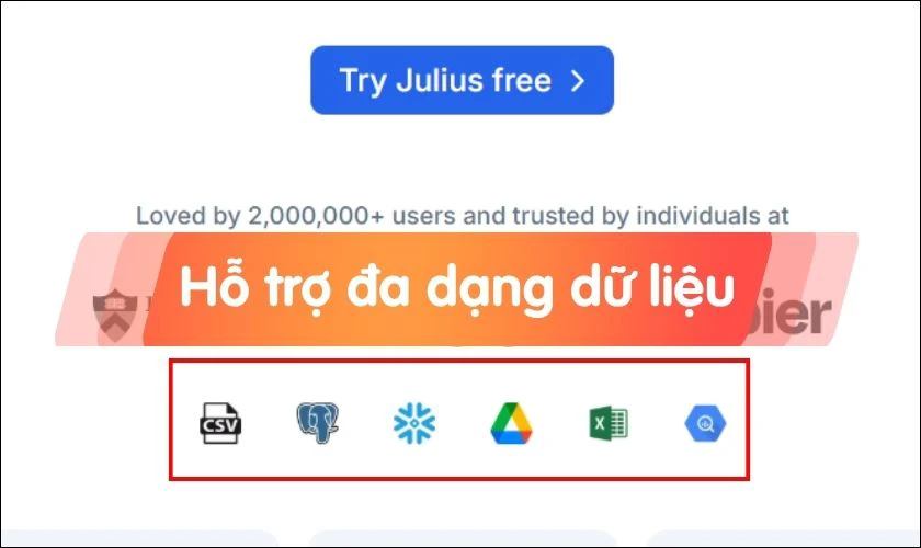 Hỗ trợ nhiều định dạng dữ liệu và tích hợp API mạnh mẽ