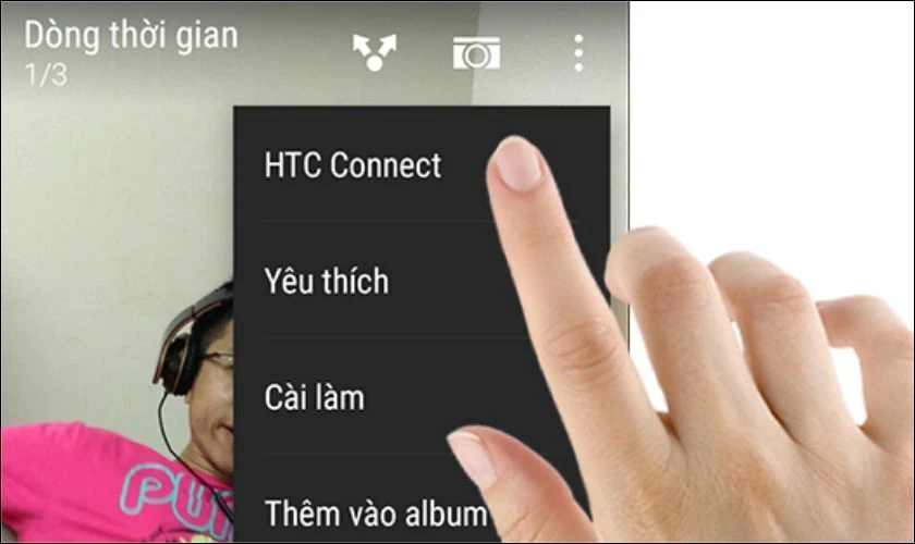 Kết nối điện thoại với tivi bằng HTC Connect trên HTC