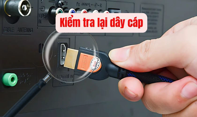 Kết nối laptop với tivi qua HDMI không có hình