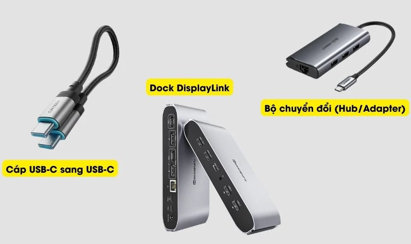 Cách kết nối Macbook Air với màn hình ngoài - Chuẩn bị phụ kiện