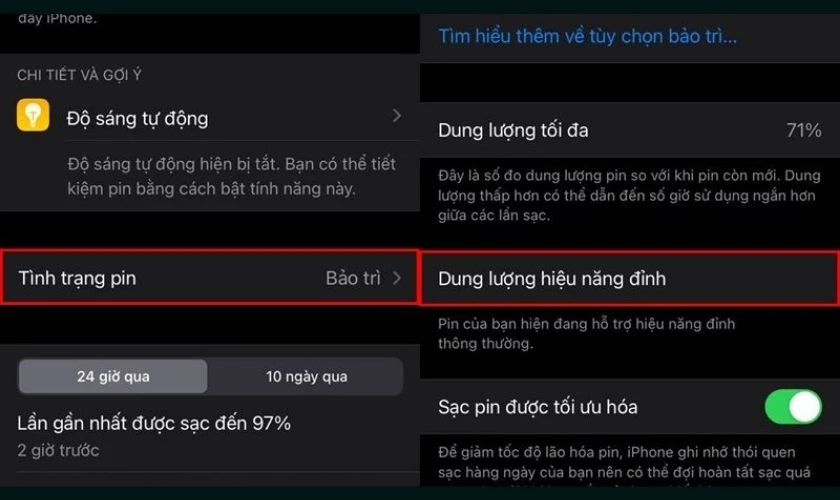 Vào Cài đặt để kiểm tra tình trạng pin hiện tại của iPhone