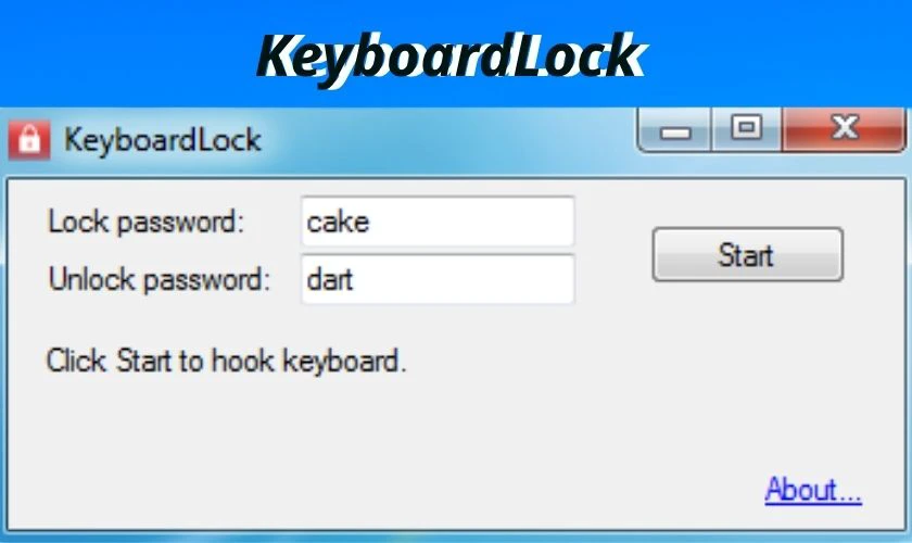 Khóa bàn phím laptop ASUS bằng KeyboardLock