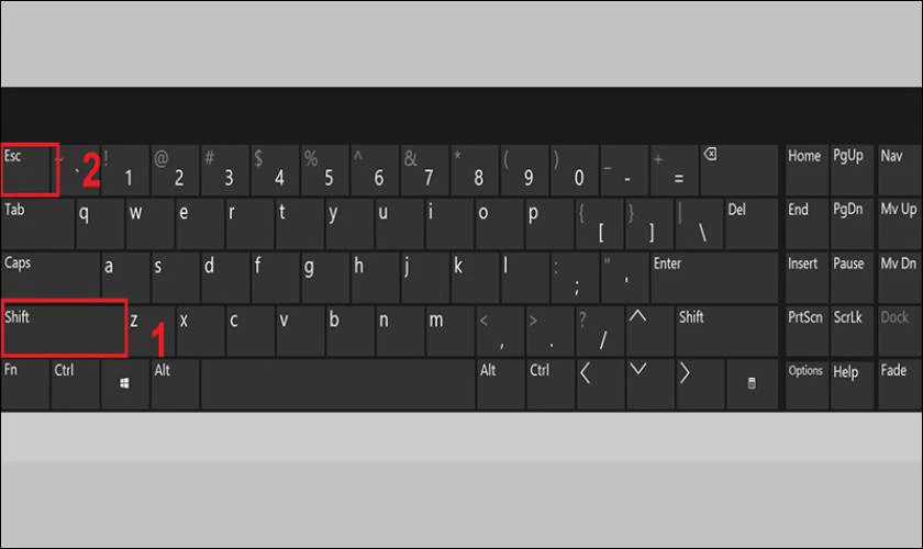 Khóa bàn phím laptop HP bằng tổ hợp phím