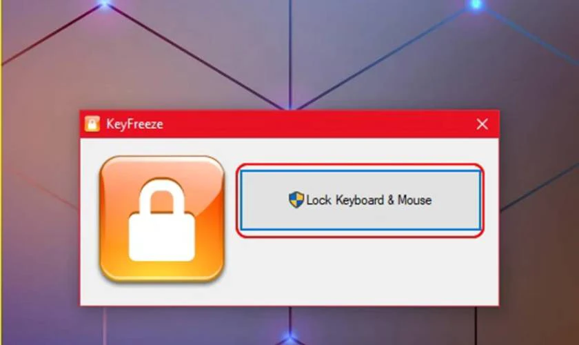 Khóa bàn phím laptop bằng KeyFreeze