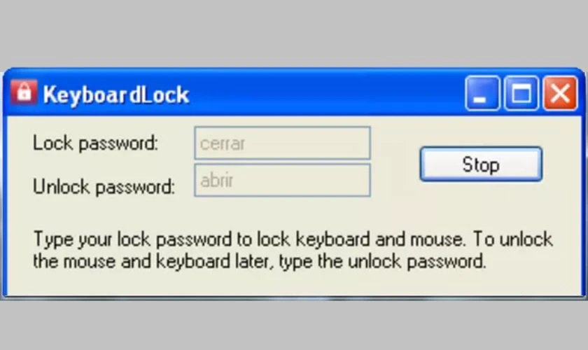 Khóa bàn phím laptop bằng KeyboardLock